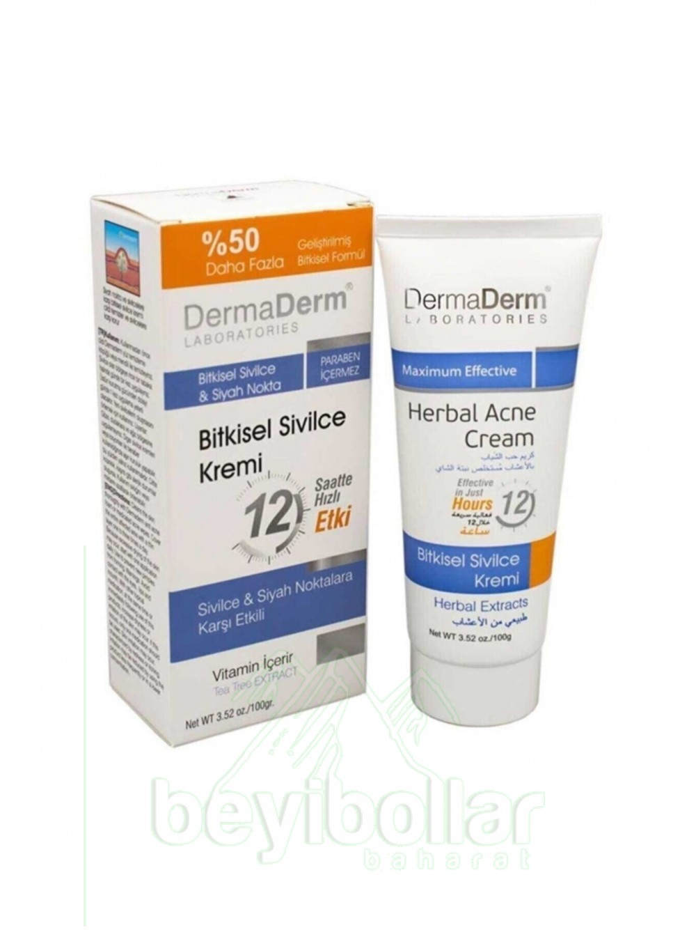 DermaDerm Sivilce  Ve Siyah Noktalara Karşı Etkili krem 100 Gr